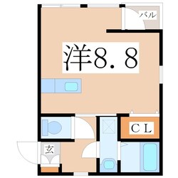 二軒茶屋駅 徒歩4分 2階の物件間取画像